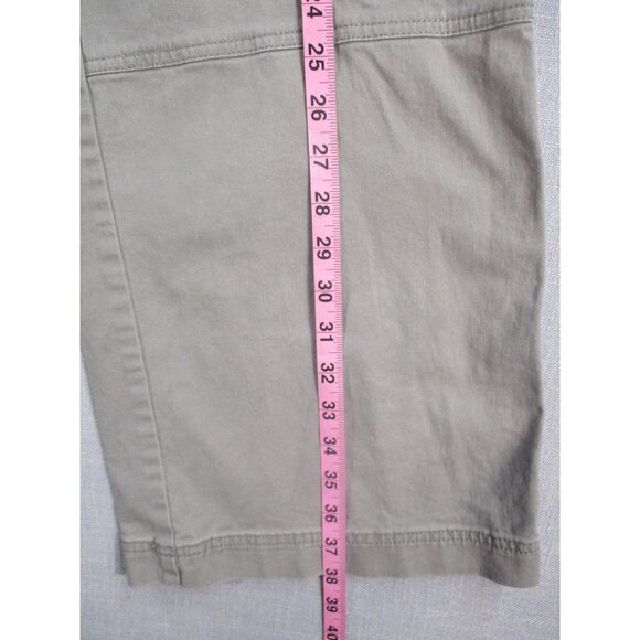 Cargo Pants With Multiple Pockets & Zipper Detail Khaki Color Relaxed Fit 100% C - Picture 7 of 13